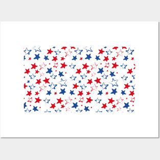 Independence Patriotic Star Freedom Celebration Holiday Gift Posters and Art